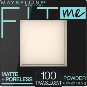 Maybelline Fit Me Matte + Poreless Pressed Face Powder Makeup & Setting Powder, Translucent, 1 Count