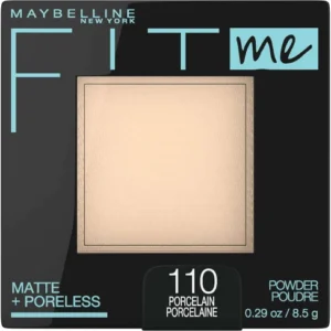 Maybelline Fit Me Matte + Poreless Pressed Face Powder Makeup & Setting Powder, Porcelain, 1 Count