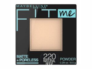 Maybelline Fit Me Matte + Poreless Pressed Face Powder Makeup & Setting Powder, Natural Beige, 1 Count