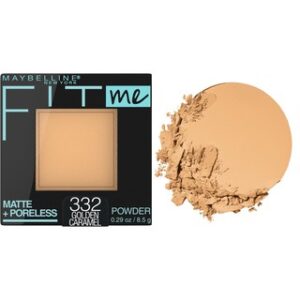 Maybelline Fit Me Matte + Poreless Pressed Face Powder Makeup & Setting Powder, Golden Caramel, 1 Count