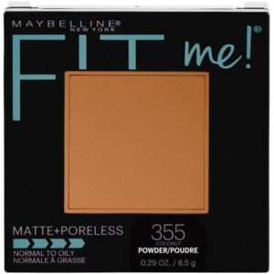 Maybelline Fit Me Matte + Poreless Pressed Face Powder Makeup & Setting Powder, Coconut, 1 Count