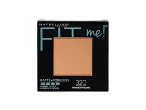 Maybelline Fit Me Matte + Poreless Pressed Face Powder Makeup & Setting Powder, Natural Tan, 1 Count