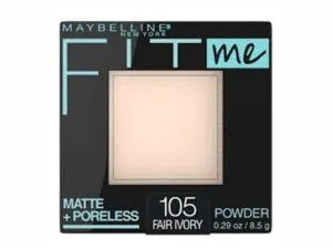 Maybelline Fit Me Matte + Poreless Pressed Face Powder Makeup & Setting Powder, Fair Ivory, 1 Count