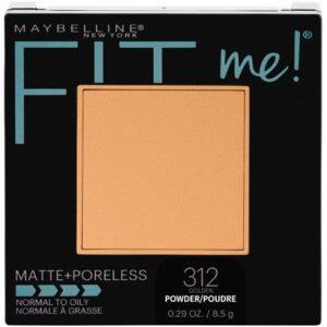 Maybelline Fit Me Matte + Poreless Pressed Face Powder Makeup & Setting Powder, Golden, 1 Count