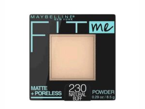 Maybelline Fit Me Matte + Poreless Pressed Face Powder Makeup & Setting Powder, Natural Buff, 1 Count