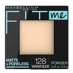 Maybelline Fit Me Matte + Poreless Pressed Face Powder Makeup & Setting Powder, Warm Nude, 1 Count