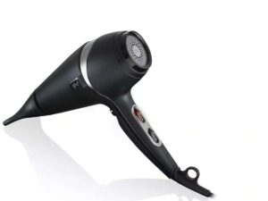 ghd Air Hair Dryer — 1600w Professional Blow Dryer, Salon Strength Motor, Concentrator Nozzle, Adjustable Temperature Setting, and Ionic Technology for Super-Fast Drying — Black