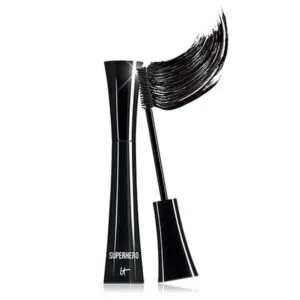 IT Cosmetics Superhero Volumizing Mascara IT Cosmetics Superhero Mascara - Super Black Elastic Stretch Volumizing & Lengthening Mascara - Lifts, Separates & Conditions Lashes - With Collagen, Biotin & Peptides