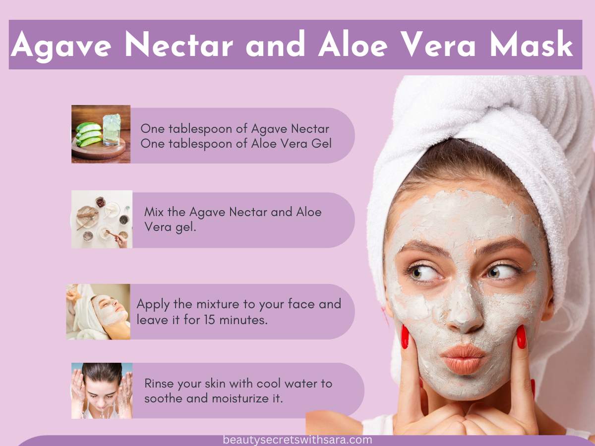 Agave Nectar and Aloe Vera Mask