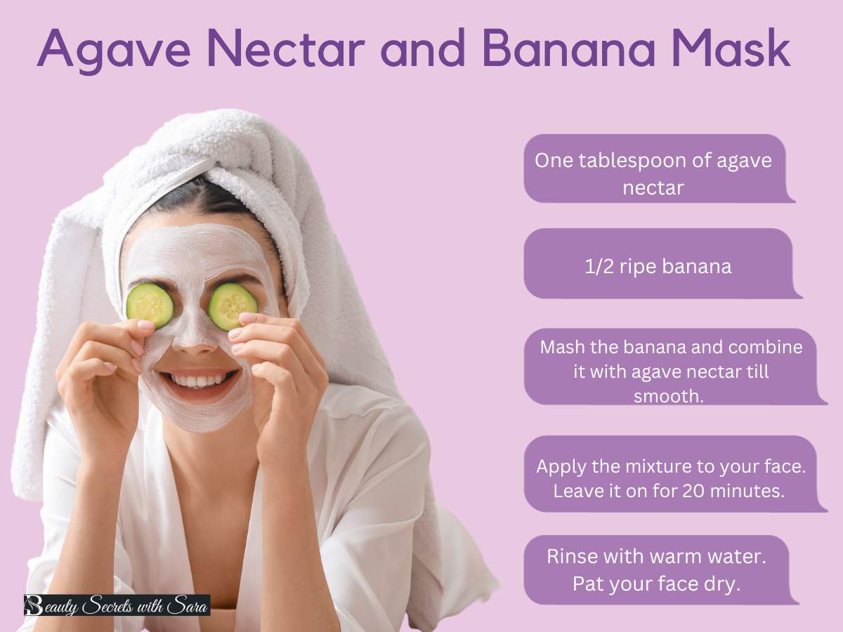 Agave Nectar and Banana Mask