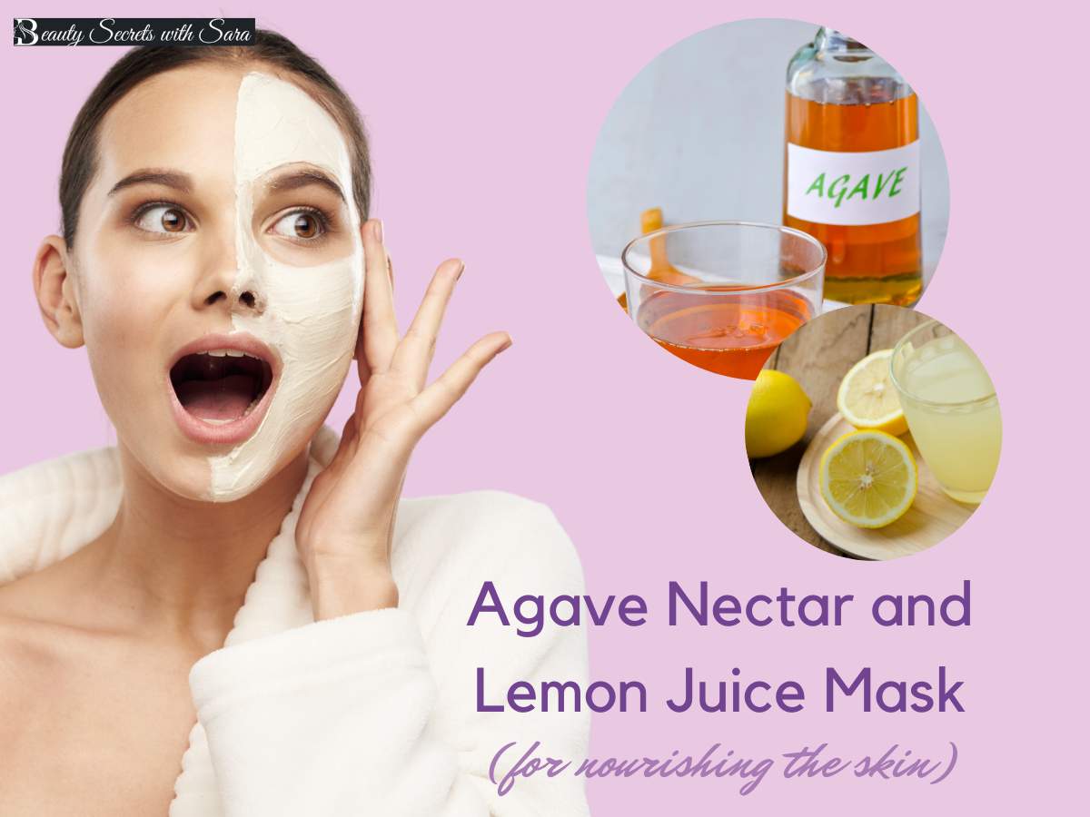 agave nectar and lemon juice