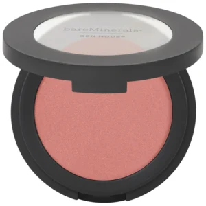 bareMinerals Gen Nude Powder Blush, Mineral-Based Pressed Powder Blush, All Day Wear, Buildable Coverage, Matte Soft Focus Finish, Talc-Free, Vegan