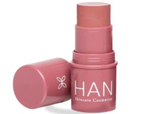 HAN Skincare Cosmetics Vegan, Cruelty-Free 3-in-1 Multistick for Cheeks, Lips, Eyes, Rose Dust