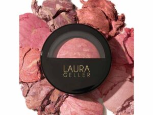 LAURA GELLER NEW YORK Baked Blush-n-Brighten Marbleized Blush- Ethereal Rose Creamy Lightweight Natural Finish