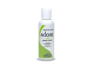 Adore Semi Permanent Hair Color - Vegan and Cruelty-Free Hair Dye - 4 Fl Oz - 163 Green Apple (Pack of 1)