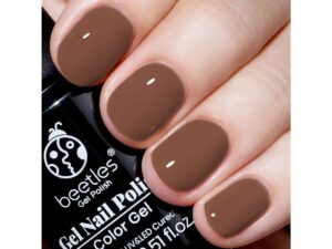 Beetles Brown Nail Polish 15ml 0.51oz Chocolate Coffee Gel Nail Polish Brown Gel Nail Polish Soak Off U V LED Nail Lamp Gel Polish Nail Art Manicure Salon DIY Home