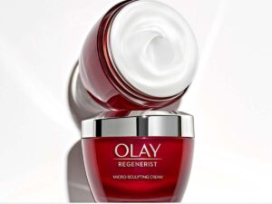 Olay Regenerist Micro-Sculpting Cream Face Moisturizer with Hyaluronic Acid & Niacinamide, Fragrance-Free, 1.7 oz