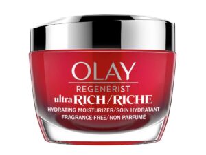 Olay Regenerist Ultra Rich Face Moisturizer, 1.7 Oz + Whip Face Moisturizer Travel/Trial Size Gift Set