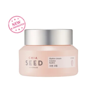 The Face Shop Chia Seed Advanced Hydro Cream | Concentrated Gel Type Hydrating Cream with Instant Cooling Effect | Formulated for Intense, Upgraded & Hydrating Care, 1.76 Fl Oz