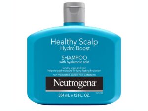 Neutrogena Moisturizing Healthy Scalp Hydro Boost Shampoo for Dry Hair and Scalp, with Hydrating Hyaluronic Acid, pH-Balanced, Paraben & Phthalate-Free, Color-Safe, 12 Fl Oz (pack of 3)