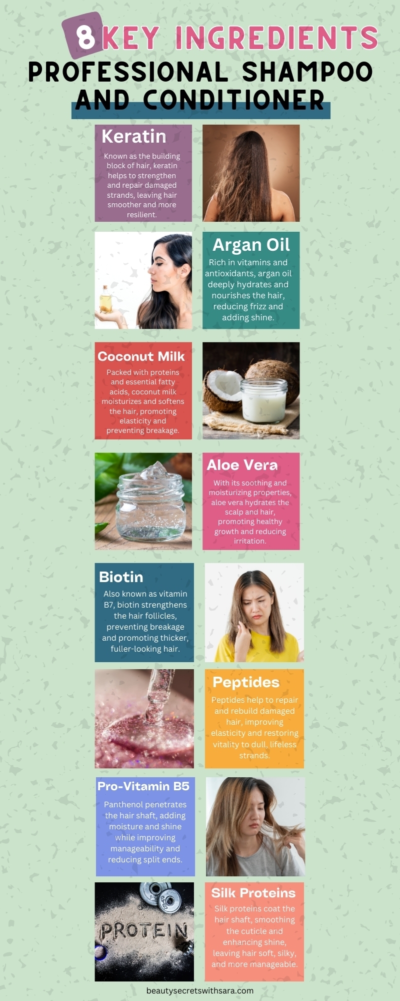 key ingredients to seek out in professional shampoo and conditioner (Infographic)