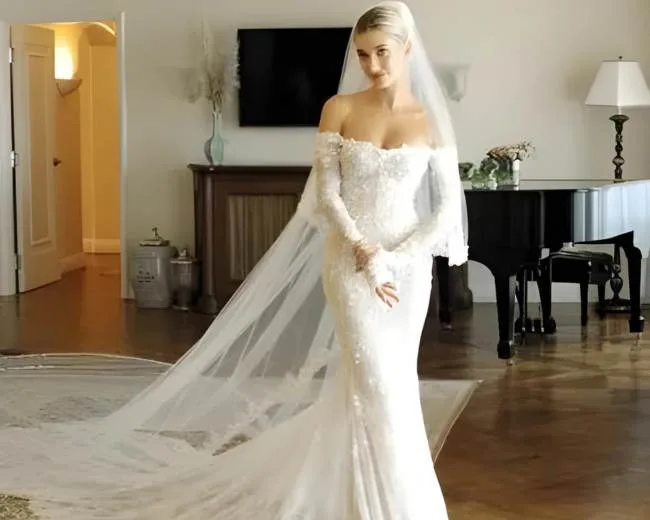 Hailey Bieber Wedding Dress