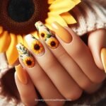 Sunflower Nail Designs