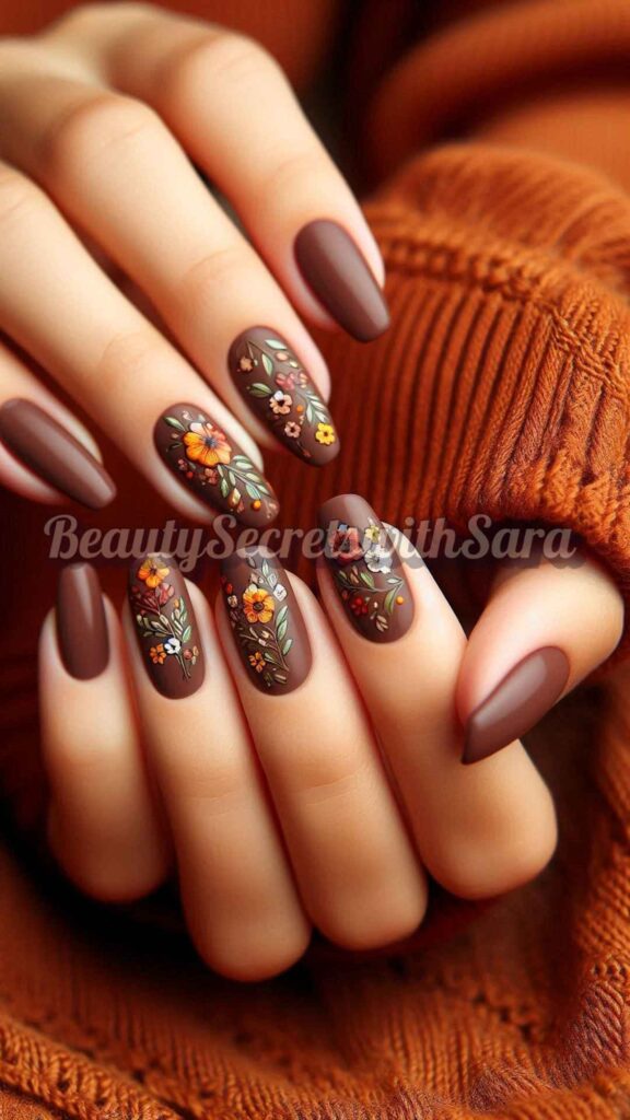 Autumn Flowers + Cocoa Polish