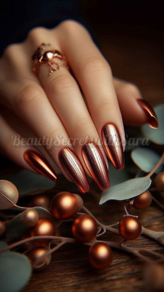 Velvet Copper Nails