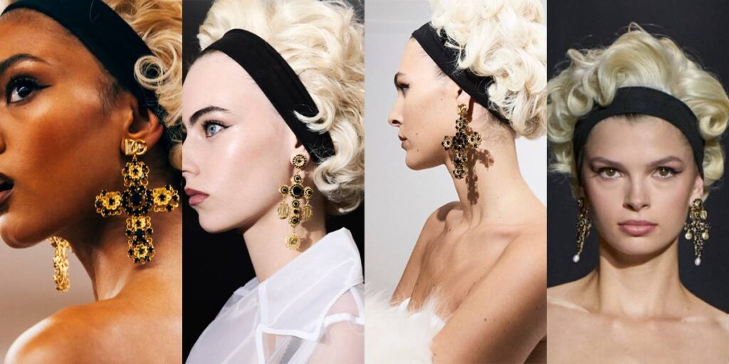 Dolce & Gabbana Spring 2025 Review ( Statement Earrings)