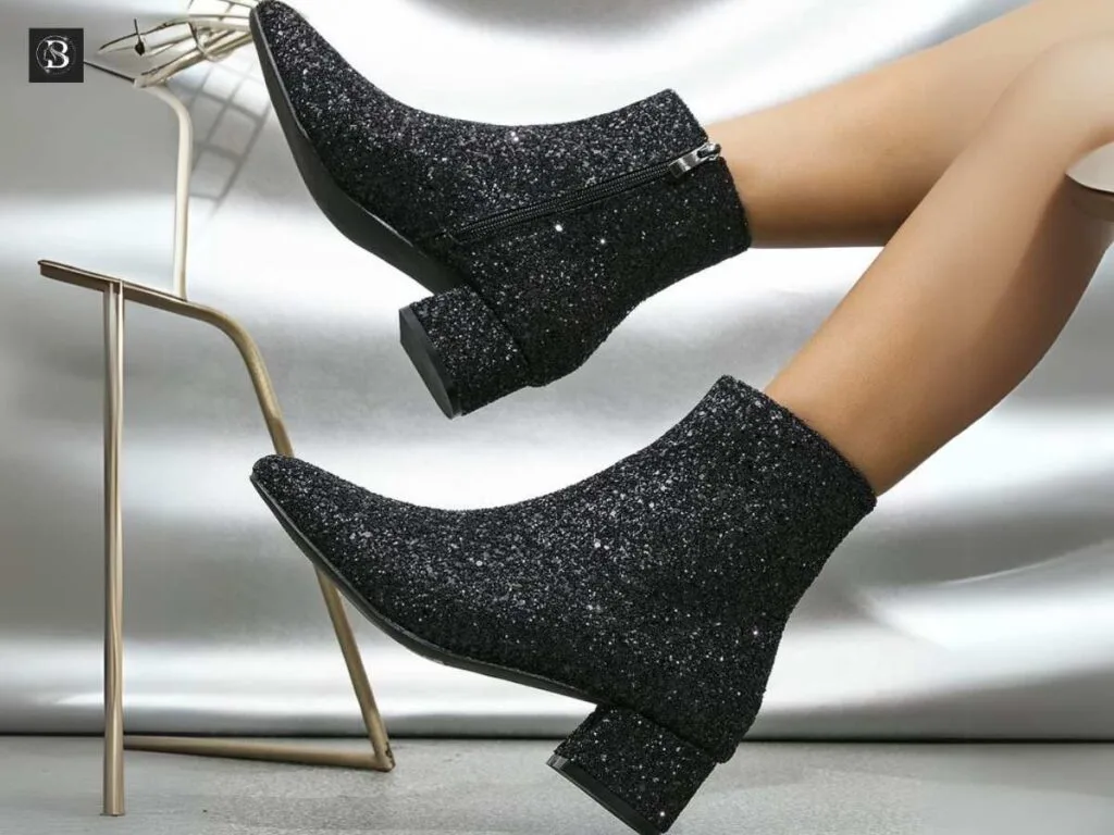 sequined boots sequined boots