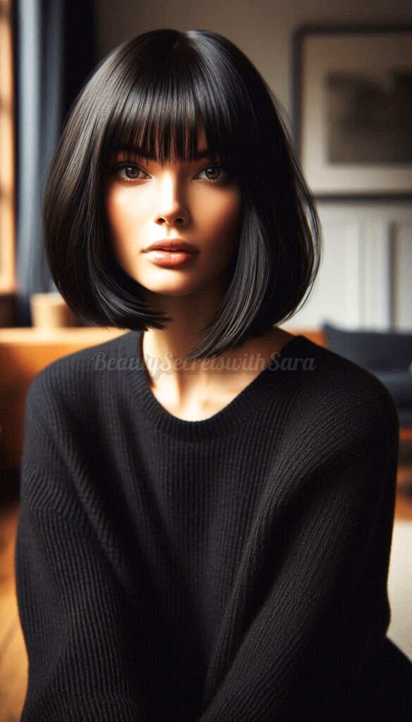 Blunt Bob with Bangs